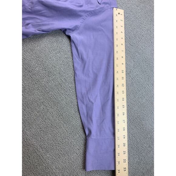 Eddie Bauer Women's Petite M Purple Long Sleeve Button Down Shirt Top - Picture 9 of 12